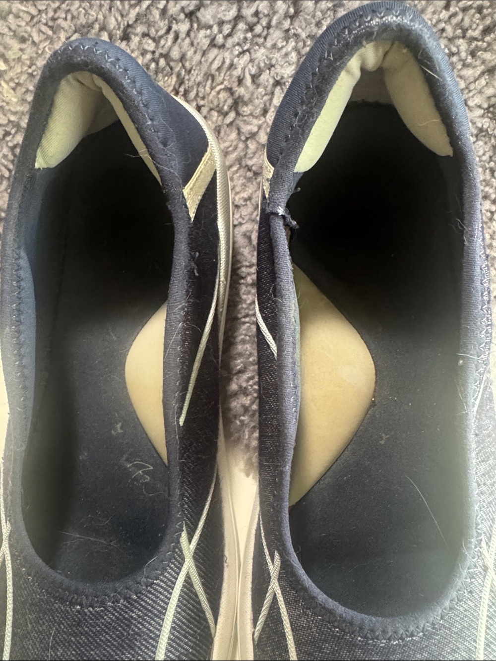Bzees Navy and White Slip-On Women's Sneakers - Picture 3 of 5